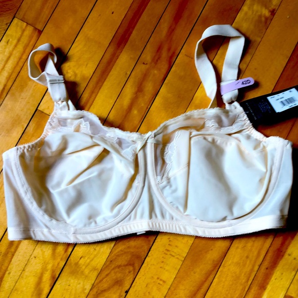 Bali Women's Flower Underwire Bra - Classic Light Beige Support & Comfort, Sizes Up To 50DDD - View #4